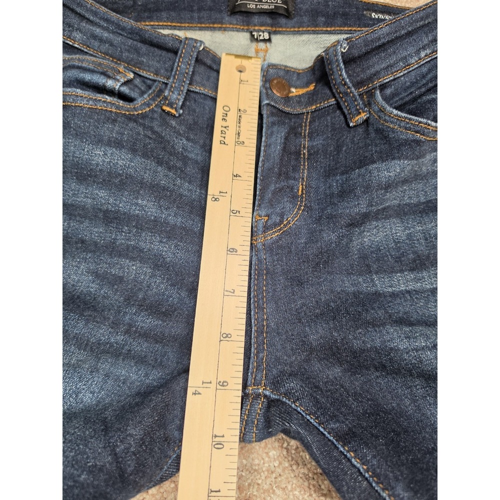 Judy Blue Skinny Fit Jeans Women's Size 7/28 Dark Wash Stretch Denim - Picture 3 of 7